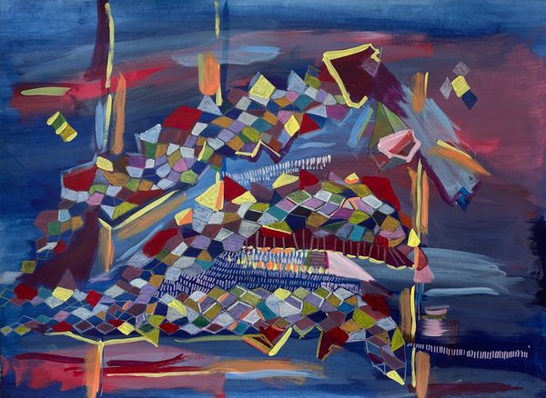 Acrylic and Ink on Paper