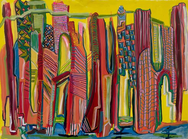 Acrylic and Ink on Paper