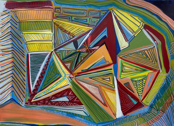 Acrylic and Ink on Paper