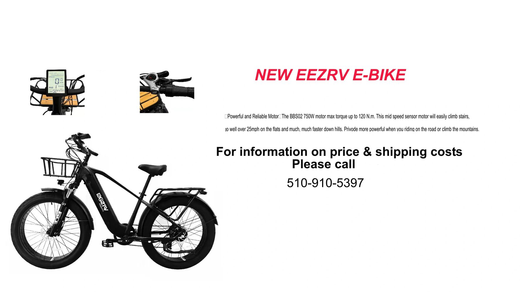 New EEZ RV PRODUCTS E-Bike