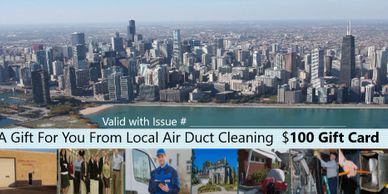 Local air duct cleaning gift card $100