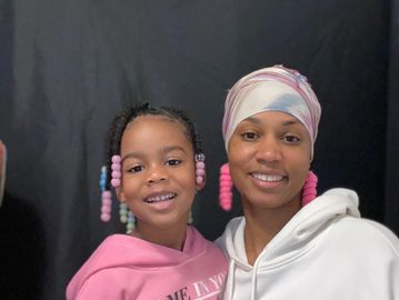mother and daughter together