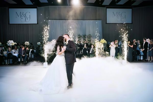 indoor fireworks cold sparklers and dry ice fog in Toronto