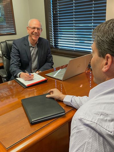 Don Dunham III Real Estate, Realtor Meets With Client