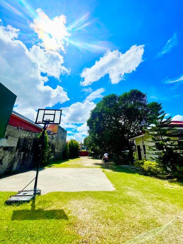 Vibrant Sky with Basketball court