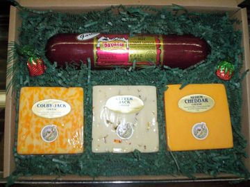Wisconsin Cheese, Gift Box, Sausage