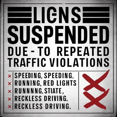 Points on a license
