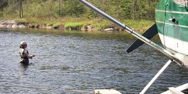 Fly out river fishing