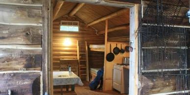 Blueback fishing cabin on Reed Pond