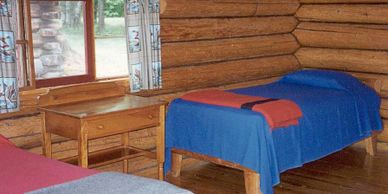 Waterfront cabin interior