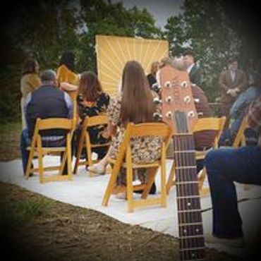 Outdoor Wedding Ceremony (and Cocktail Hour Reception) (in a nearby remodeled Barn) in Greggs, Ohio