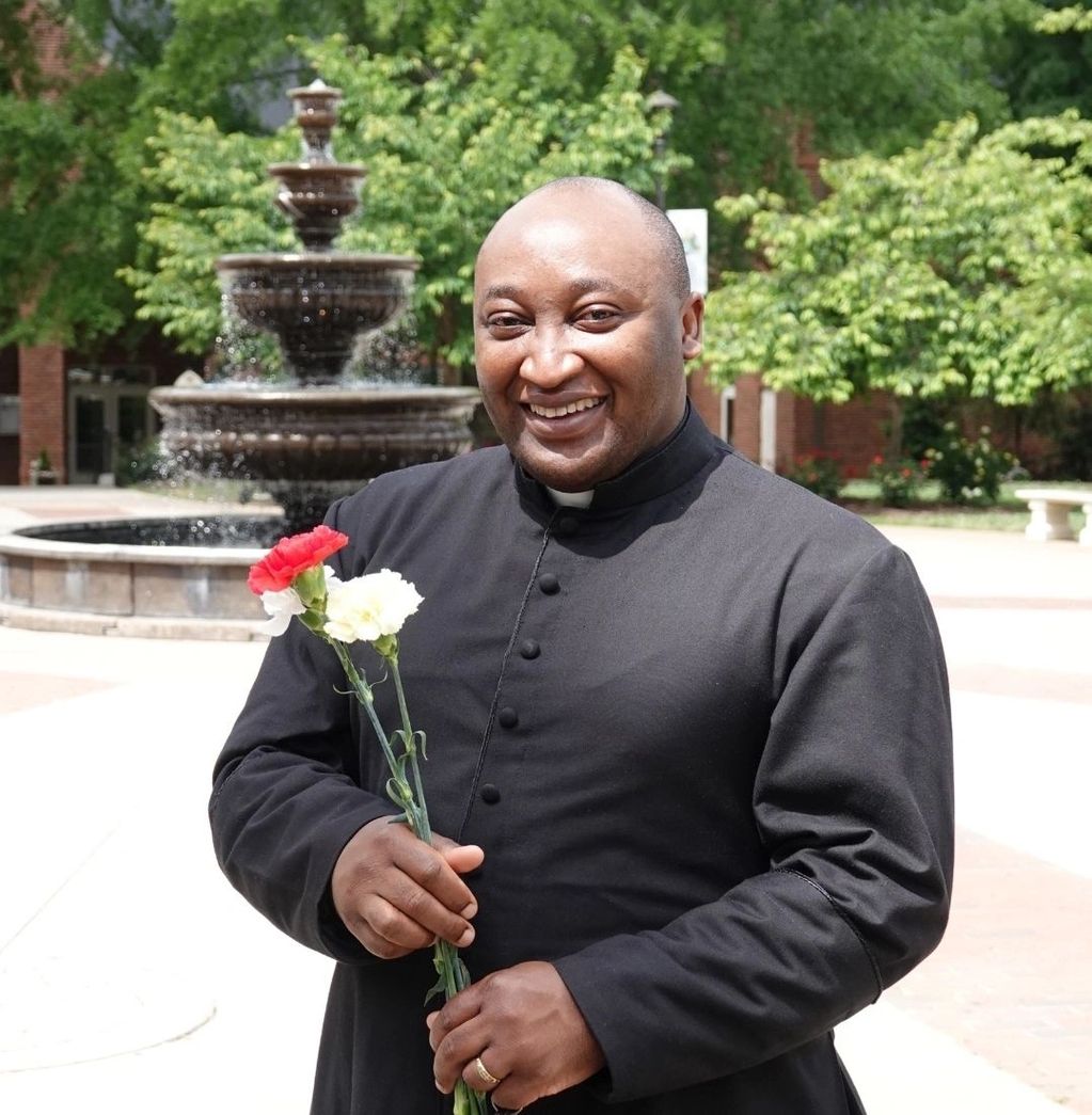 Fr. Melchesideck Yumo became our Administrator July 11, 2023.  We warmly welcome him to St. Benedict