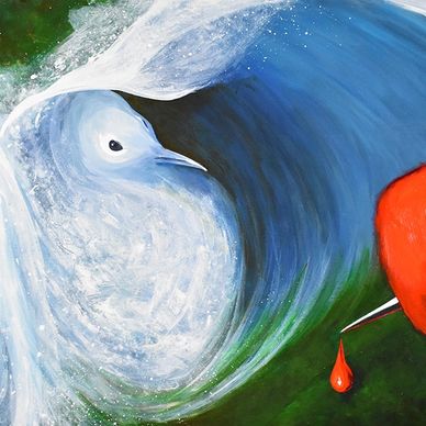 24x48" - $1,730
Acrylic on gallery wrapped canvas.