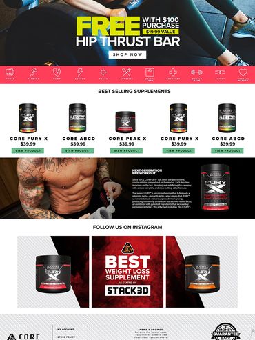 Nutritional Supplement Company Website