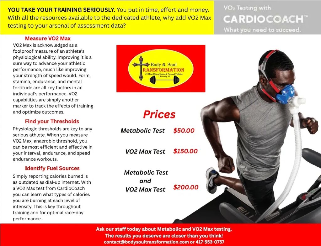 Cardio Coach VO2 Max Testing