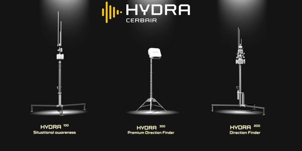 Cerbair Hydra drone detection equipment CUAS