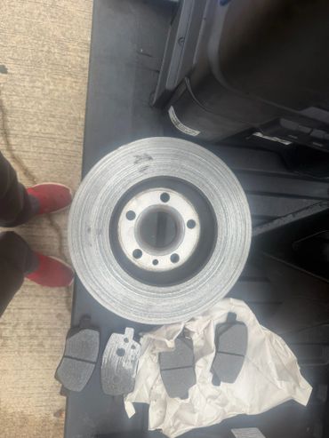 Damaged Brake rotor .