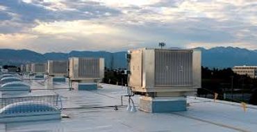 Commercial Installation of Cel-Dek style UMP evaporative Cooler Units