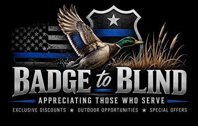 Badge to Blind appreciation graphic for service members.