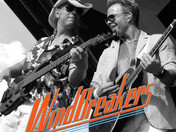 The Wind Breakers Dallas Texas. Yacht rock on the stage with a live band in Dallas Texas