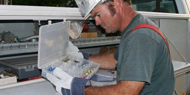 Service technician van stock