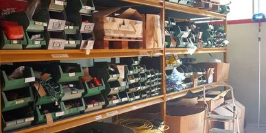 Spare parts bins
