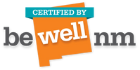 Logo for Be Well NM certified health initiative.