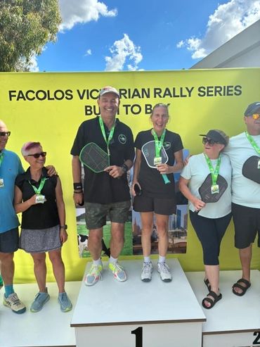 Victorian Open Mixed 60+ doubles Gold Medal