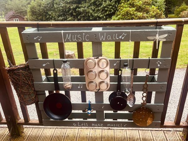 Photo of our music wall