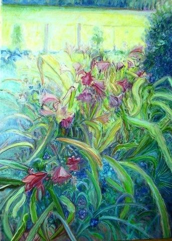 Red Lilies by Suzanne Gilliard