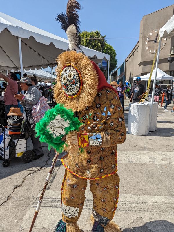 African Dancer at the opening of the new Leimert Park Metro Rail Station.