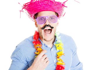 party crasher singing telegram. prank male uninvited party guest funny joke