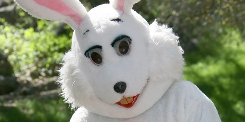 Easter Bunny costumed character in Minnesota. Easter themed children's entertainer. Easter party.