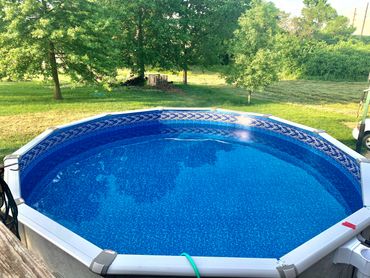 18 Foot Round Pool Install done by Polar Outdoor Living.
