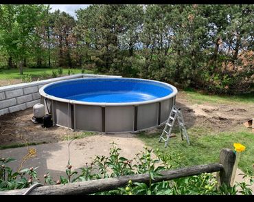 27 Foot Round Above Ground Install