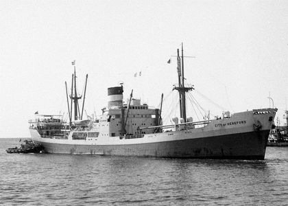 MV City of Hereford Ellerman and Hall Lines Liverpool Captain Derrick Ian Richard Kemp General Botha