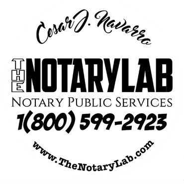 Cesar J. Navarro, Notary Public Services
The Notary Lab Logo