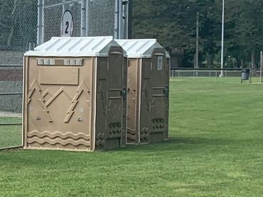 Dover end of Summer event's portable toilet line up.
