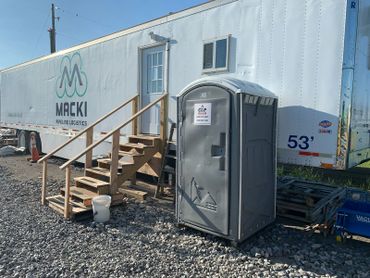 Jobsite services for portable sanitation.
