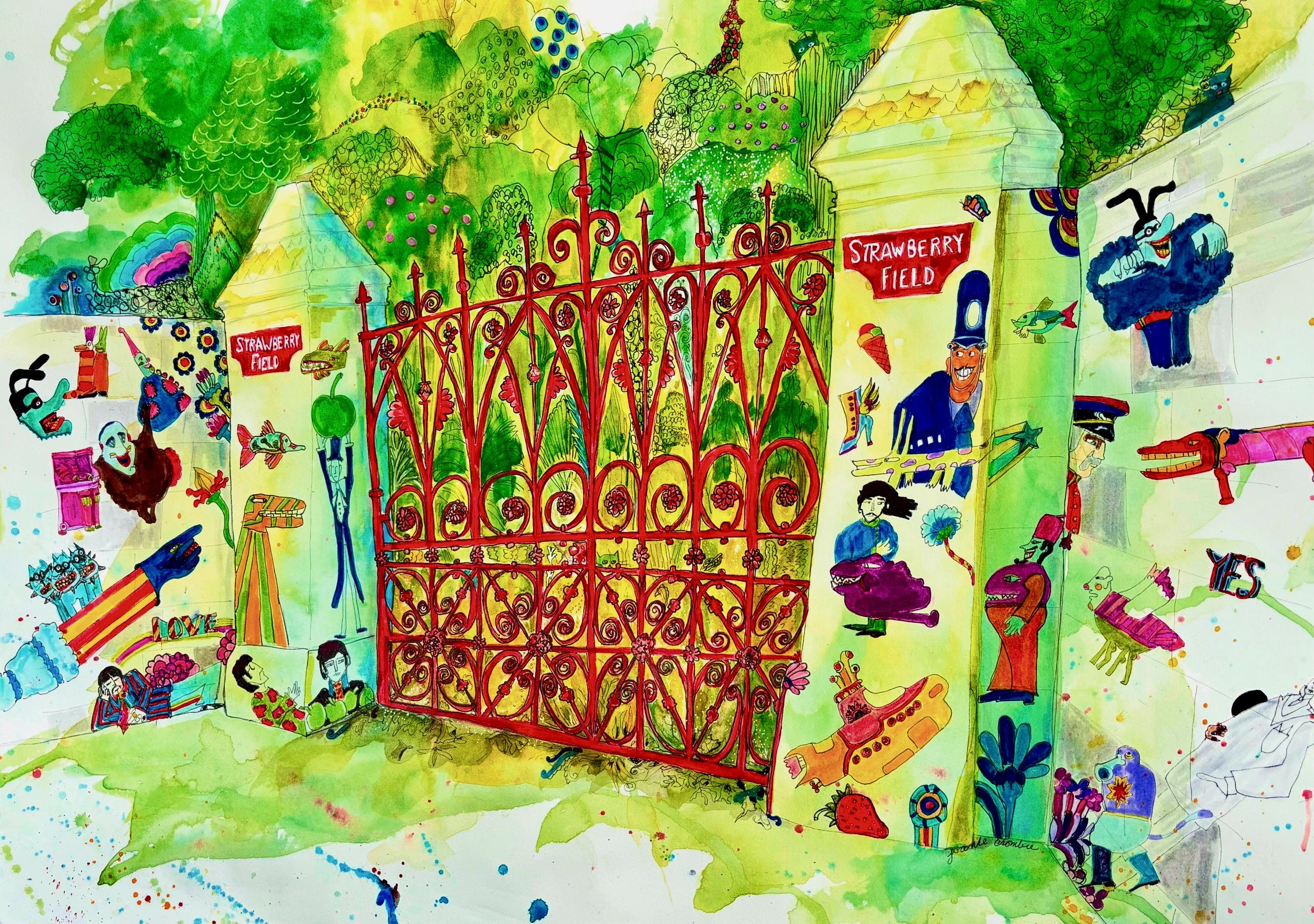 Stack of books next to pencils in a holder and a camera.