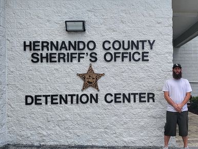The front of Hernando County Detention Center in brooksville florida