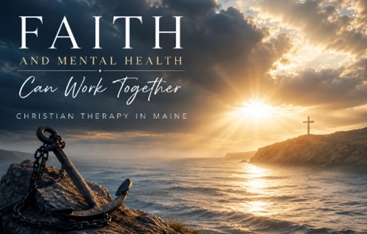 Faith and mental health can work together, Christian therapy in Maine.