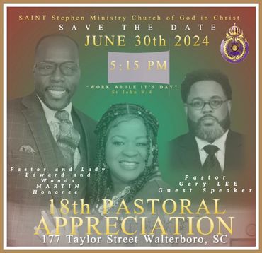 Join the Saints from all over South Carolina as we connect to Celebrate our Visionary Leader.