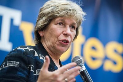 Randi Weingarten, President of American Federation of Teachers. Yahoo News photo.