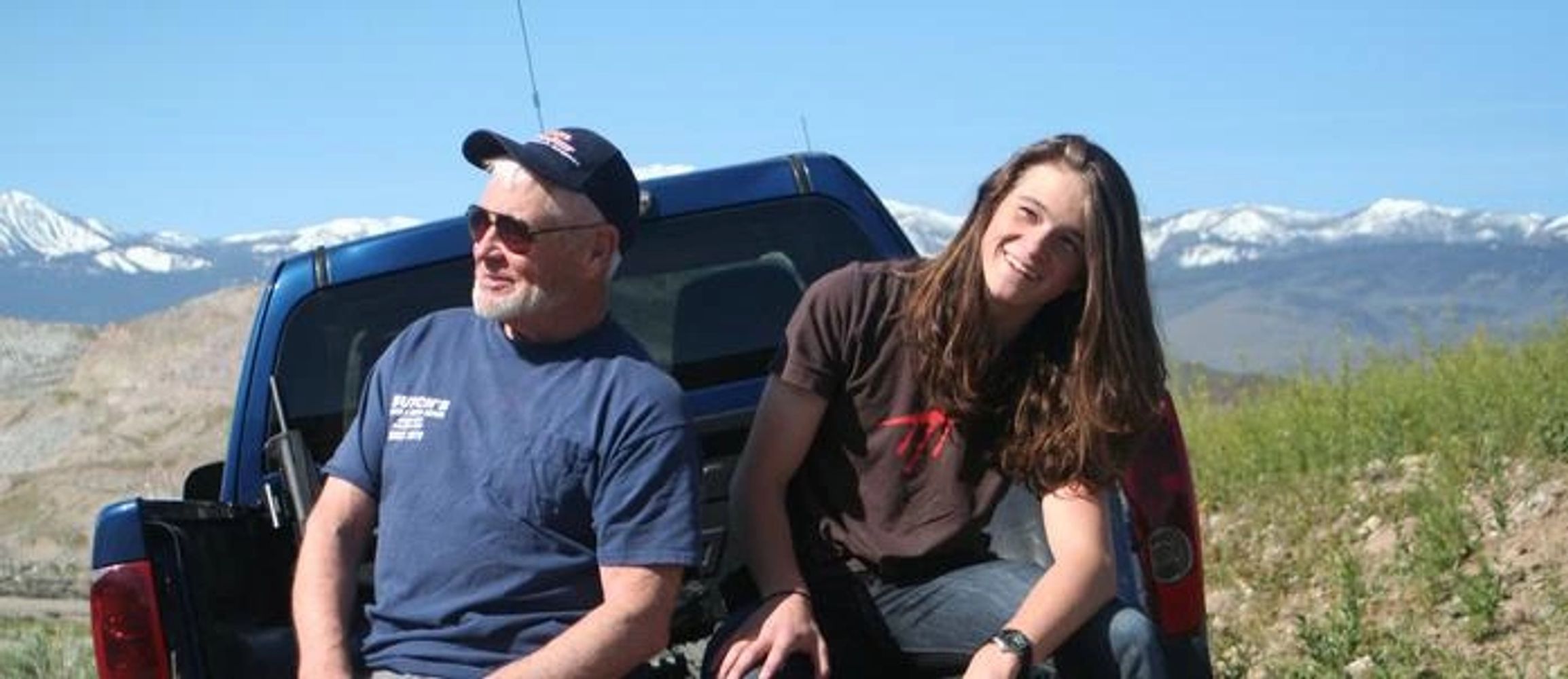 Pictured: The author and his son in the Northern Nevada Outback