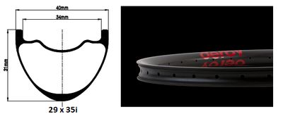 29 x 35i rim measurement
