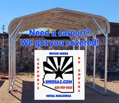 Metal Carports Steel Buildings Custom Free Delivery Setup Garage RV Cover Barn Shade Shed Structure