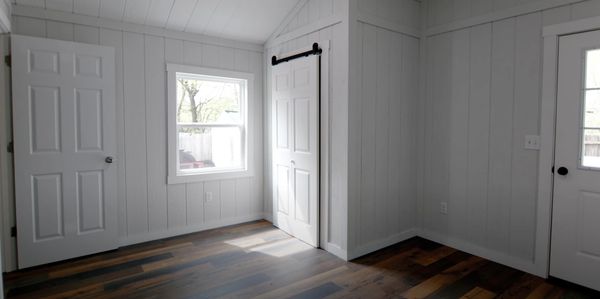 ShedsAZ NuVista ShedGal Shed ADU Tiny Home Styles Electrical insulation Flooring Turnkey Bed Bath