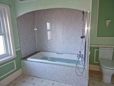 Antique bathroom renovated