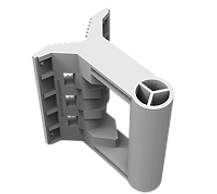 Advanced wall mount adapter for large point to point and sector antennas